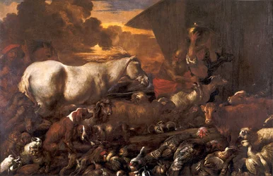 Eingang der Tiere in die Arche Noah